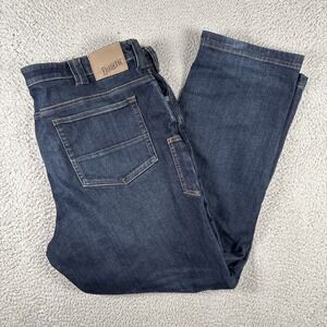 Duluth Ballroom Double Flex Jeans Mens 42X32 (44x32) Dark Wash Denim Standard‎